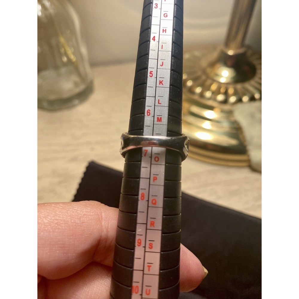 ❌sold❌KAY JEWELERS zirconia ACCENT STERLING SILVER COCKTAIL Wedding RING 6 1/2 - Picture 4 of 12